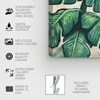 Wynwood Studio cvjetni i botanički zidni umjetnički platno ispisuje botaničke lišće 'banana - zelena, bijela