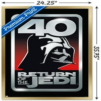 Ratovi zvijezda: Povratak Jedija - zidni plakat s logotipom 40. Vadera, uokviren 22.375 34
