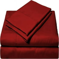 Komplet posteljine- egipatski pamuk, luksuzna mekoća i gustoća od 600 USD, duboki džep uske plahte, duge spajalice i udobne plahte