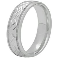 Ženski vjenčani prsten od tkanja košara od srebra-ženski prsten