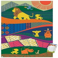 Zidni plakat Kralj lavova - Mufasa i Simba, 22.375 34