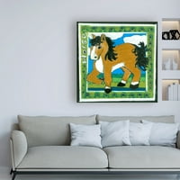 Zaštitni znak likovna umjetnost 'Whimsical Horse' platno Umjetnost Lise Choate