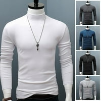 Zimska topla Muška obična majica s imitacijom vrata Bluza pulover gornji dio dugih rukava