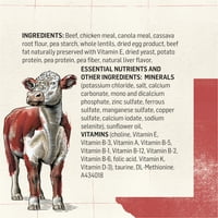 Purina izvan žitarica, prirodna, visoka hrana za suhu psa, recept Texas Beef & Lentil, LB.