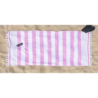 Ljetni Prugasti ručnik za plažu s resama
