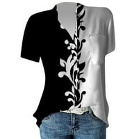 Ženske majice bluze Ženske Ležerne ljetne majice kratkih rukava s kratkim rukavima od 3 inča