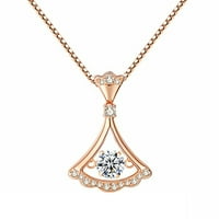 Elegantna ogrlica za žene poklon za Valentinovo svjetlucava suknja ogrlica Sportska ogrlica privjesci Zlatna ogrlica za žene