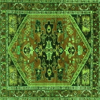 Tradicionalni pravokutni perzijski tepisi u zelenoj boji tvrtke, 5' 7'