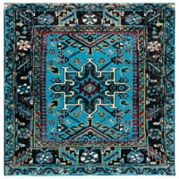Vintage plavi i crni tepih iz A-liste
