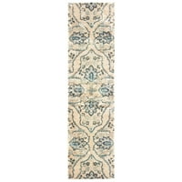 Moderni cvjetni tepih od slonovače od Bjelokosti, 4, 2' 8'
