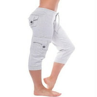 Ženska sportska odjeća za jogu u kupaćem kostimu Plus size capri hlače za jogging za žene