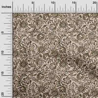 Jednobojni pamučni Poplin smeđa Tkanina Azijski Batik Pribor za prošivanje s cvjetnim printom tkanina za šivanje široka jarda