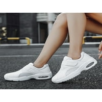 Ženske Ležerne cipele, neklizajuće ravne tenisice za njegu, lagane prozračne cipele za njegu, modne udobne bijele 8,5