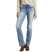 Tvrtka Silver Jeans. Ženske traperice srednje visine, uske do dna, veličine struka 24-36
