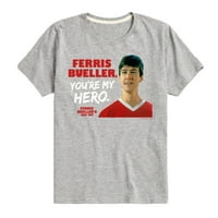Slobodni dan Ferrisa Buellera-Ferris je moj heroj-grafička Majica kratkih rukava za malu djecu i mlade