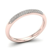 Zaručnički prsten od ružičastog zlata od 10 karata s dijamantom od 16 karata