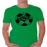 Nespretni stilovi muška majica s nogometnim tatom, vrhovi, ideja za poklon za Dan očeva, Dan nogometa, sportski Tata