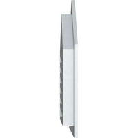 18 34 mn s šiljastim gornjim zabatnim otvorom: funkcionalni, PVC zabatni otvor s ravnim okvirom 1 4