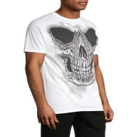 Halloween Sketchy Skull & Bones Men i Big Men's Grafičke majice, 2-pack