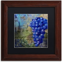 Zaštitni znak likovna umjetnost Vino Blu One Canvas Art by Color Bakery Black Matte, drveni okvir