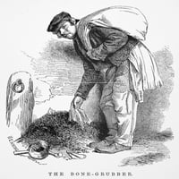 Meihugh: London, 1861. Kiropraktičar. Drvorez iz Henrija Maihuea Londonski laburisti i londonska sirotinja, 1861. Ispis plakata iz