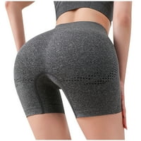 Prilagodljive kratke hlače visokog struka za žene ženske sportske joga kratke hlače za kontrolu trbuha udobne prozračne biciklističke